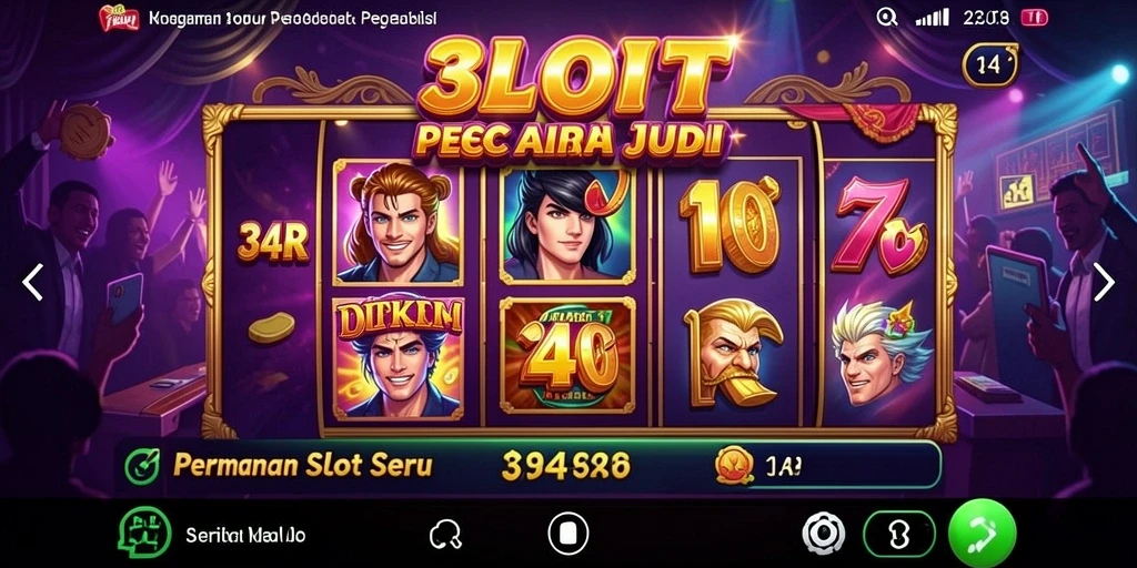 Screenshot gameplay <strong>34R</strong> menampilkan mesin slot yang menarik dengan berbagai tema.