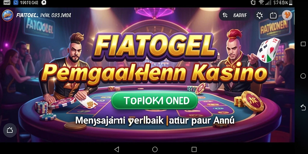 Tampilan menarik dari permainan kasino di FIATOGEL.