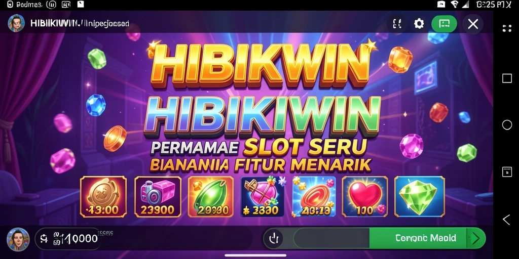 Tampilan gameplay HIBIKIWIN yang menarik dan penuh warna.