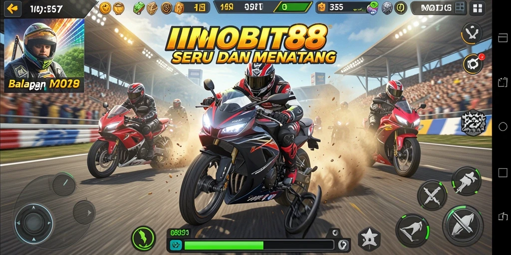 Tampilan gameplay yang mendebarkan di INDOBIT88 dengan adrenalin tinggi.