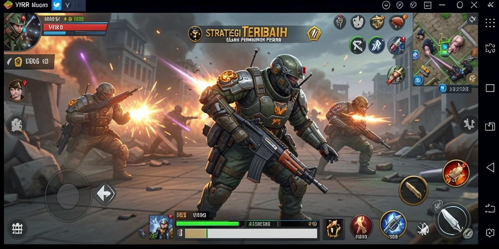 Tampilan gameplay YYRR yang menegangkan dan strategis.